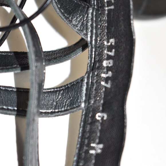 NEW $550 Stuart Weitzman Grecian Sandal GLADIATOR Black Leather 6  CELEBS (Z1) - Picture 8 of 8